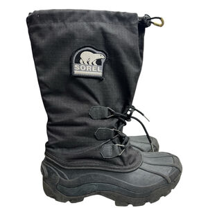 Sorel Glacier black insulated tall winter snow boots 7 250cm